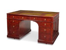 A GEORGE IV MAHOGANY PARTNERS' DESK, CIRCA 1830, BY GILLOWS