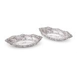 A PAIR OF EDWARDIAN SILVER SWEET BASKETS