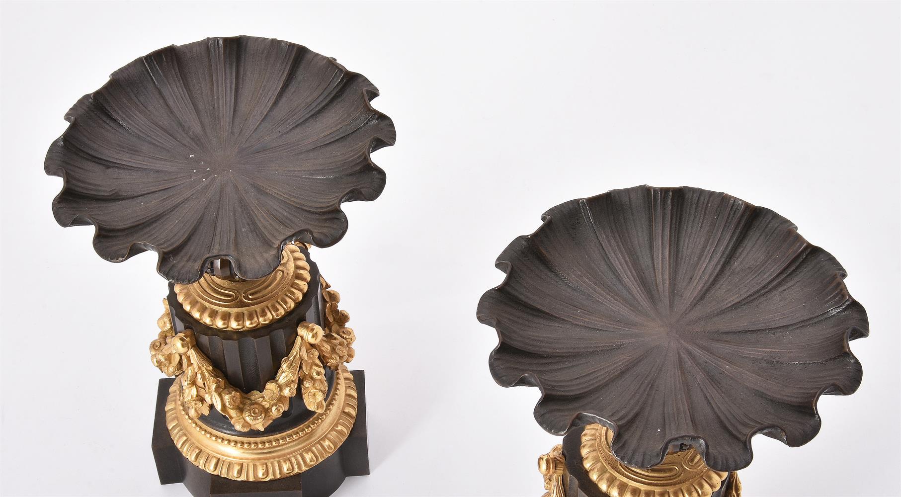 A PAIR OF BRONZE AND ORMOLU PEDESTALS, 19TH CENTURY - Image 2 of 3