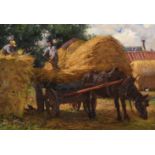 ERNEST HIGGINS RIGG (BRITISH 1868-1947), THE HAY WAGON