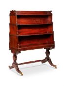 A REGENCY MAHOGANY FREE-STANDING BOOKCASE, CIRCA 1815