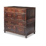 A CHARLES II OAK CHEST OF DRAWERS, LATE 17TH CENTURY