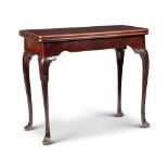 AN IRISH GEORGE II MAHOGANY TEA TABLE, CIRCA 1750