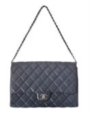Chanel, a blue lambskin quilted flap bag