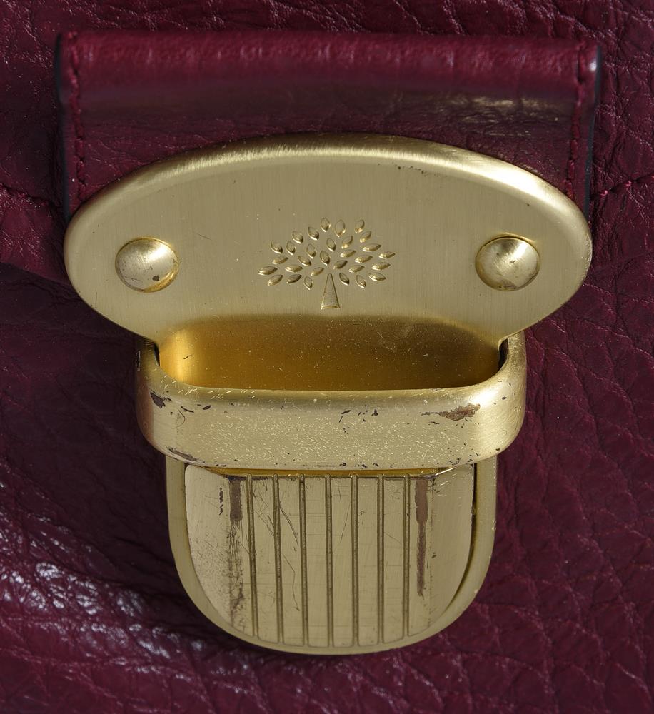 Mulberry, a claret leather handbag - Image 3 of 3