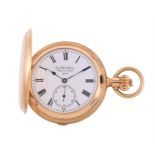 Jack Watch Factory, Chaux-de-fonds, 18 carat gold full hunter quarter repeater pocket watch