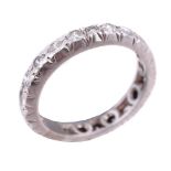 A diamond eternity ring