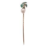 A mid Victorian pearl stickpin