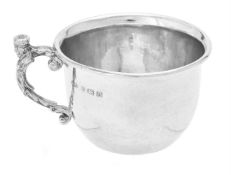 An Arts & Crafts silver mug by Albert Edward Jones