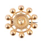 A mid Victorian Archaeological revival brooch