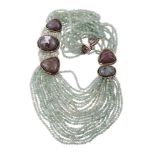 A quartz necklace by Eileen Coyne