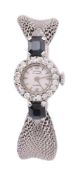 Josarn, Lady's white gold, diamond and sapphire cocktail watch