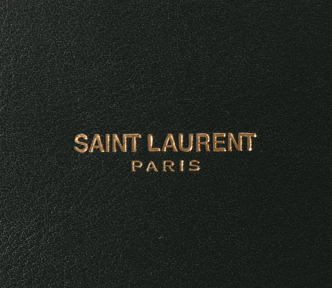 Saint Laurent, a green leather sac de jour - Image 3 of 3