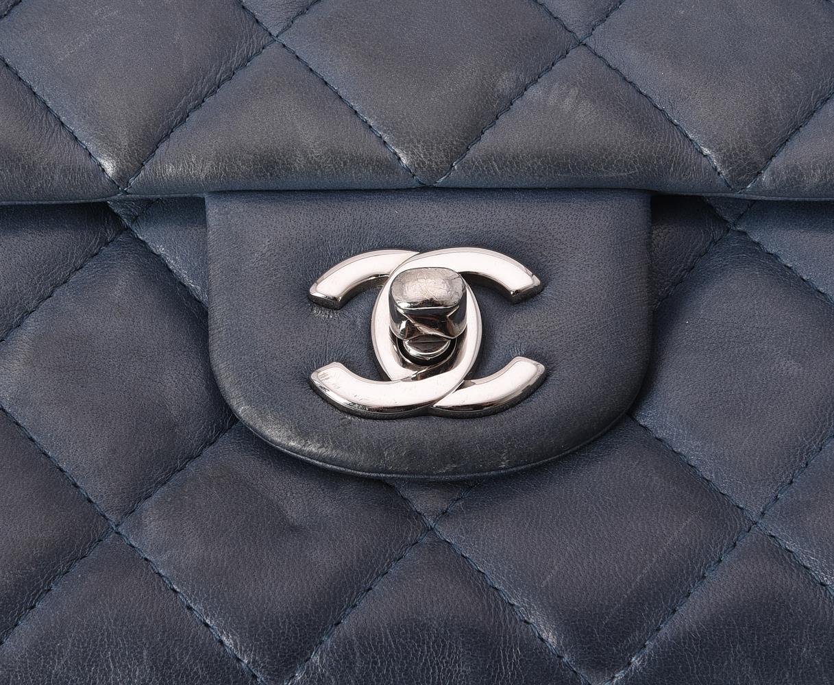 Chanel, a blue lambskin quilted flap bag - Image 2 of 6