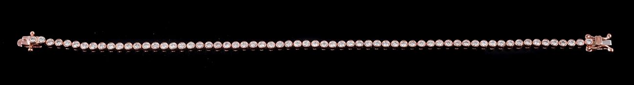 A diamond line bracelet