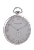 Vacheron Constantin, Ref. 4348, Fine and rare aluminium open face keyless wind pocket watch