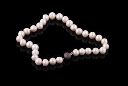 A South Sea cultured pearl necklace