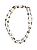 A sapphire necklace