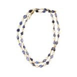 A sapphire necklace