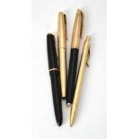 Cartier, a gold coloured ball point pen