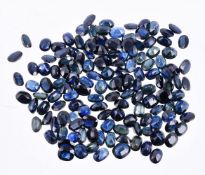 † A packet of unmounted sapphires