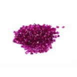 † A parcel of unmounted step cut rubies