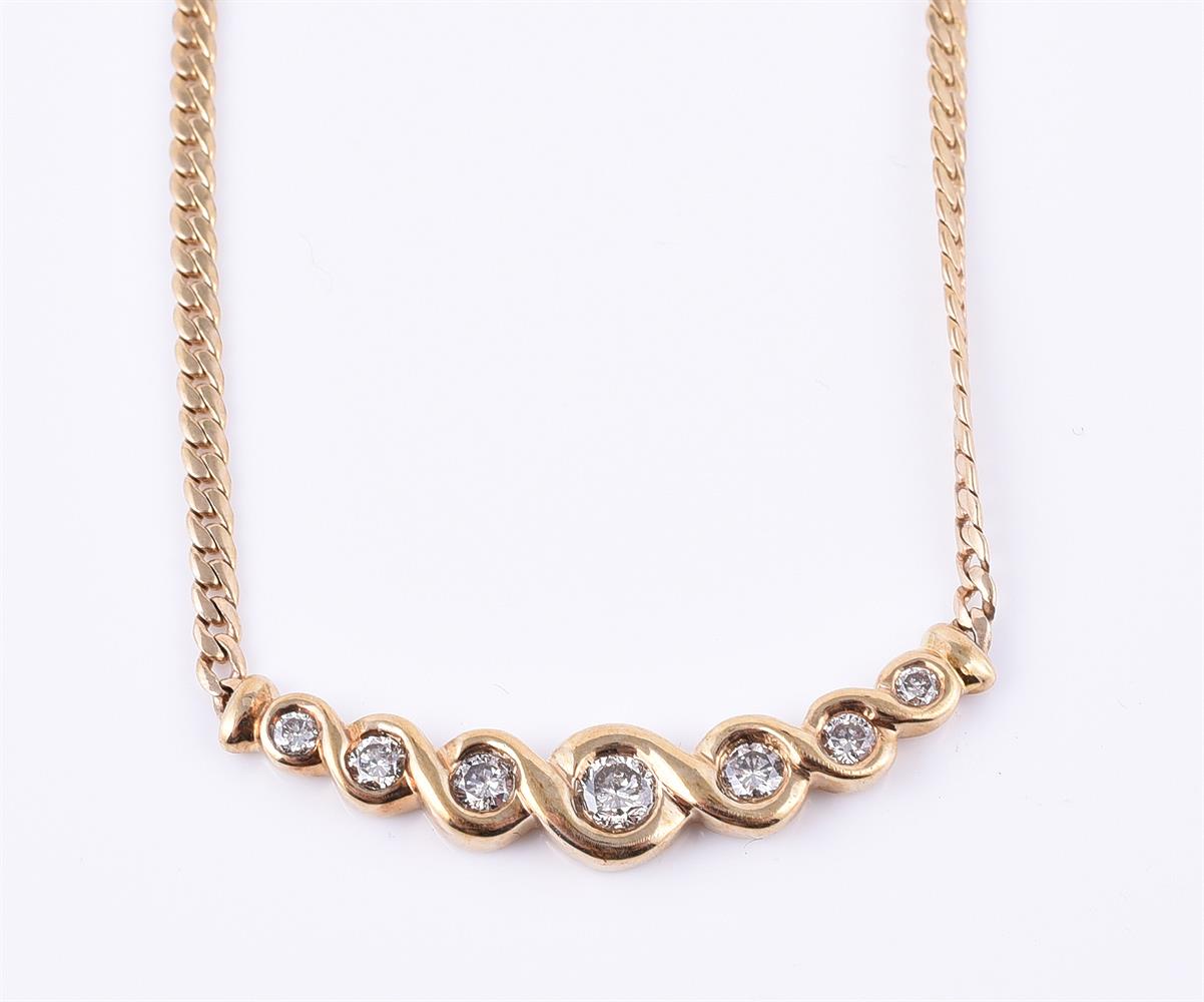 A diamond necklace