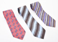 Hermes, three silk ties