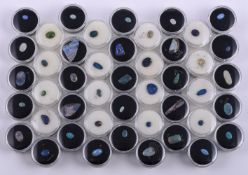 † A collection unmounted opal cabochons
