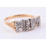 An 18 carat gold diamond MUM ring