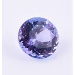 † An unmounted tanzanite