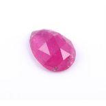 † A pear shaped rose cut pink tourmaline