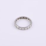 A diamond eternity ring