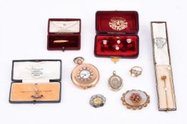 Y A small collection of jewellery and costume jewellery