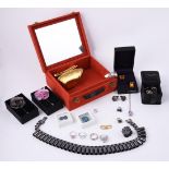 A collection of dress jewellery and costume jewellery
