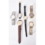 Six assorted wrist watches