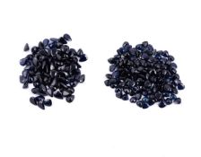 † Two packets of unmounted sapphires