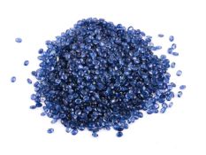 † A packet of oval cut sapphires