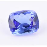 † An unmounted tanzanite