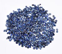 † A packet of unmounted sapphires