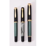 Pelikan, Souveran, a black and green rollerball pen