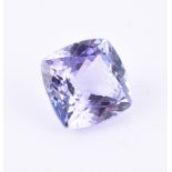 † An unmounted mixed cut tanzanite