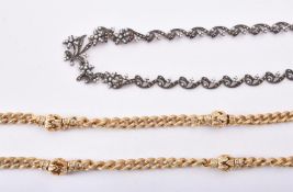 A gilt curb link chain by Grosse