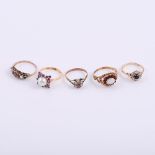 Five dress rings