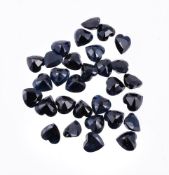 † A packet of heart shaped sapphires