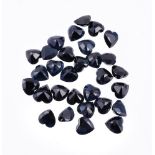 † A packet of heart shaped sapphires