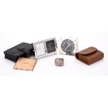 Links of London, Greenwich Collection, a stainless steel desk alarm clock