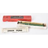 Mabie Todd & Co., Swan, a green Lizard fountain pen