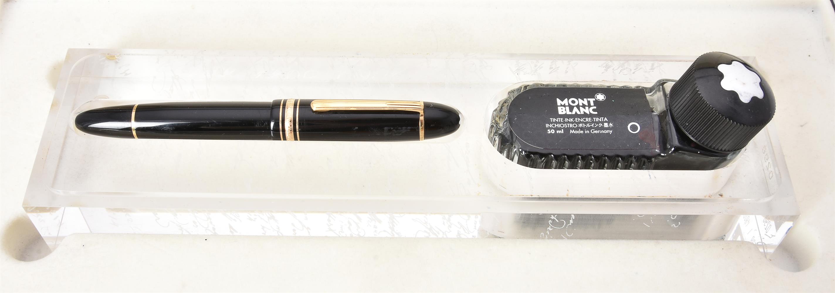 Montblanc, 149 UNICEF Edition by Helmut Jahn, a black fountain pen - Image 2 of 5