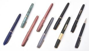 Waterman's, a collection of seven 1940s and later fountain pens